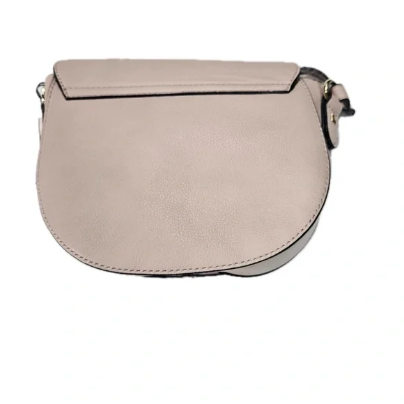 Victoria's Secret Crossbody Purse Light Pink Studded Faux Leather 7" Fashion Bag - Picture 2 of 5